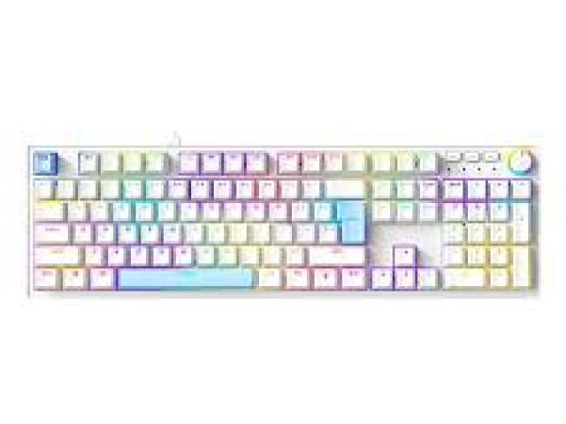 Fingers Macho-MK1 White Blue RGB Mechanical Wired Gaming Keyboard Price In Coimbatore