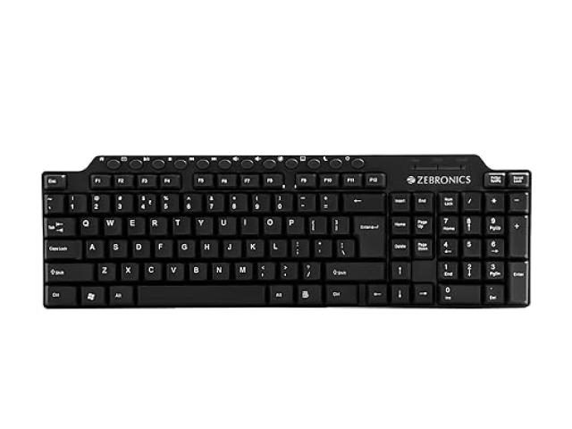 Zebronics ZEB -KM2100 Multimedia USB Keyboard Price in Coimbatore